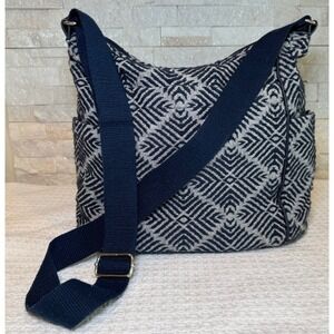 Thirty-One Gifts Blue Diamond Twill Weave Tote Shoulder Bag Purse Handbag